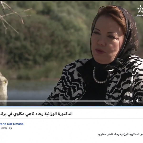 الدكتورة الوزانية رجاء ناجي مكاوي في برنامج متألقات