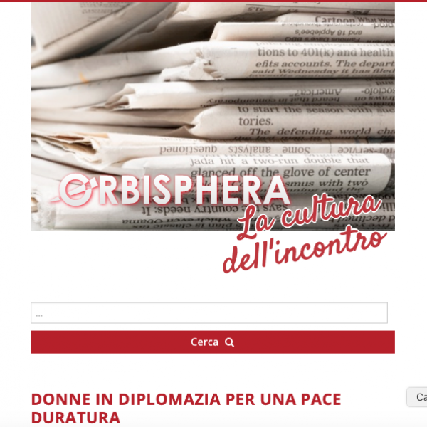 DONNE IN DIPLOMAZIA PER UNA PACE DURATURA